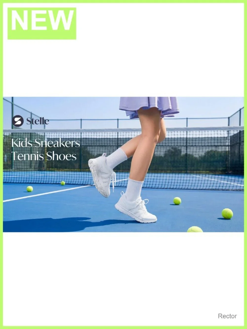 Girls Sneakers Kids Tennis Shoes Mesh Faux Leather Lace-Up Athletic